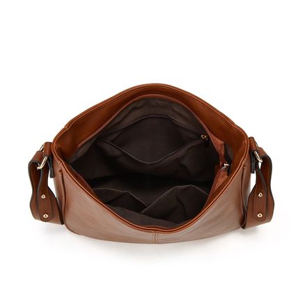 Women's Shoulder Handbags Wallet Purse with Credit Card Slots Brown