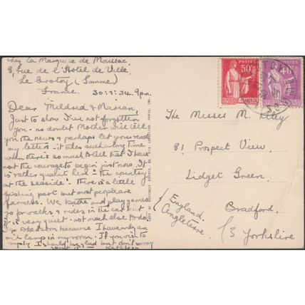 Déchargement des Coques, Le Crotoy, 1934 - Lévy et Neurdein CPSM ND14