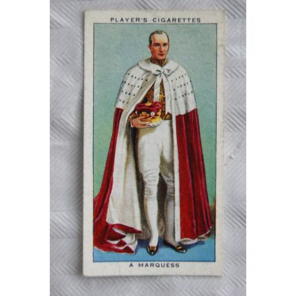 1937 Players Coronation Ceremonial Dress No. 9 A Marquess