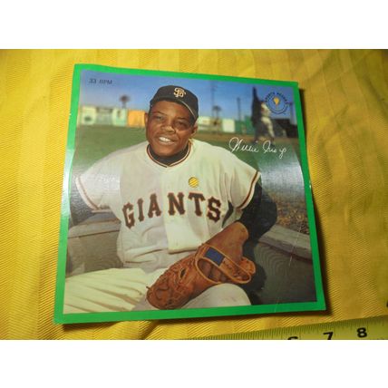 RARE 1962 Sports Champions WILLIE MAYS 7" Floppy 33 RPM Record! $35.00 Shipped!