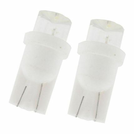 2 x LED Wide Angle Concave Lens 501 W5W 12V T10 Auto Bulb Car Lamp Light