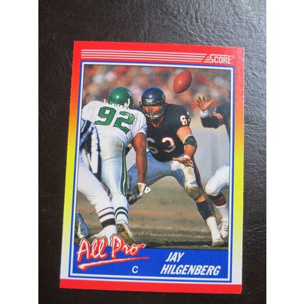 Two (2) Jay Hilgenberg Football Cards - See Pictures and Description Below