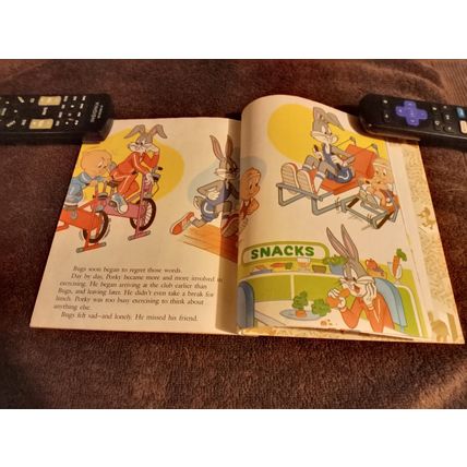 Little Golden Book Bugs Bunny & The Health Hog By Teddy Slater VF 8.0 Shape 1996