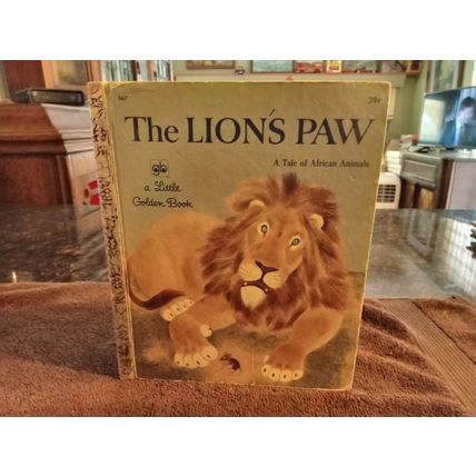 Little Golden Book The Lion's Paw B Edition By Jane Werner Watson VG/FN 5.0 1971