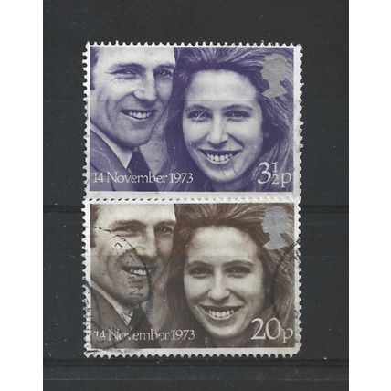GB.1973 Royal Wedding set of 2.Fine Used.Aug25