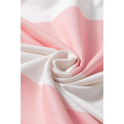 Light Pink Colorblock Striped Drop Shoulder Long Sleeve Top