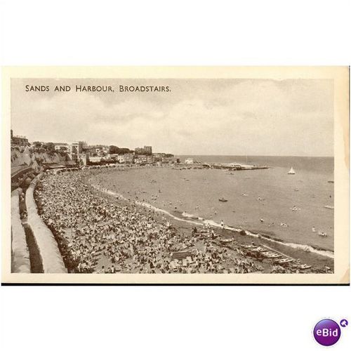 GB Postcard - Sands & Harbour, Broadstairs, Kent