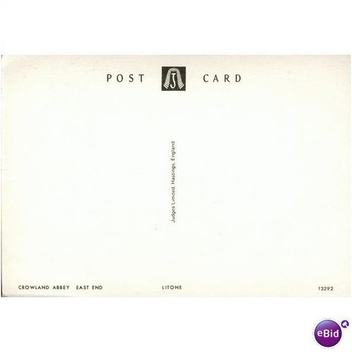 GB Postcard - Crowland Abbey - East End, Lincolnshire