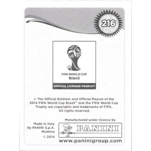2014 Panini World Cup Soccer Stickers - #216 - Panagiotis Kone