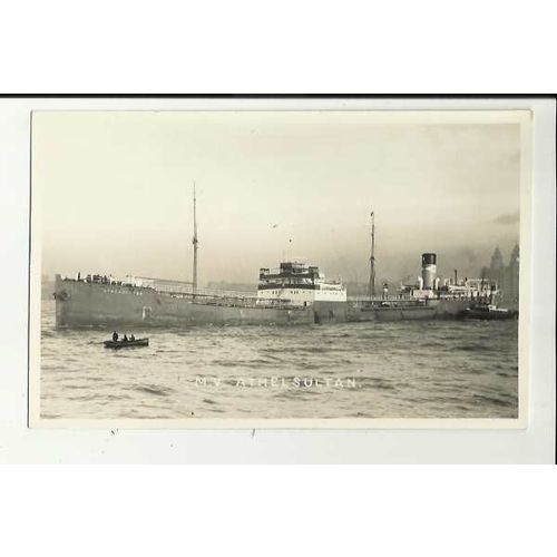 United Molasses Co. MV ATHELSULTAN Postcard by Feilden