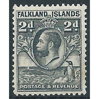 Falkland Islands 1929 SG118 2d Grey Mounted Mint....
