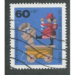 BERLIN -1971 60pf +30 'HUMANITARIAN RELEIF FUNDS' FINE USED (EBID44-778)