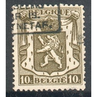 Belgium 1936 - SG729 - 10c olive - State Arms - used