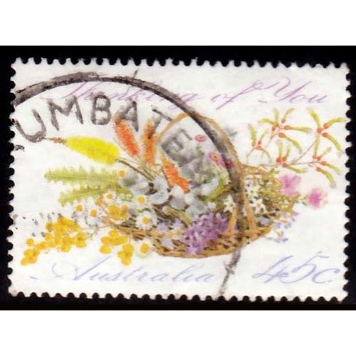 Australia 1992 Flowers 45c Used Stamp Thinking of You.