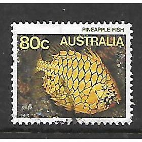 AUSTRALIA 1984 MARINE LIFE 80c PINEAPPLE FISH SG 934 FINE USED