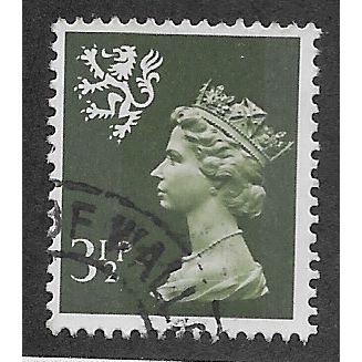 SCOTLAND 3.5P 'OLIVE GREY' (2B)(S17) FINE USED (EBID65-338)