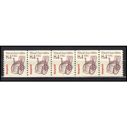 2256 8.4c Wheel Chair Very Fine MNH Dry Gum PNC 1/5 X2990