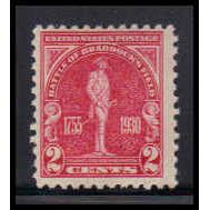 688 2c Battle of Braddock Barely Clears MNH O2484