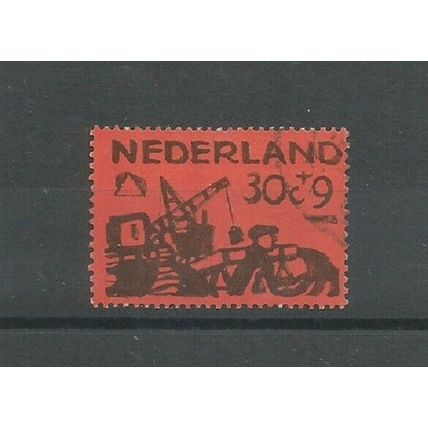 Netherlands 1959 Cultural & Social Relief Fund 30c+9c Black On Red Used SG 881