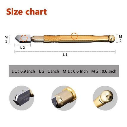HARDEN professional oil glass cutter 176 mm, auto oil cutter (HAR 570353)
