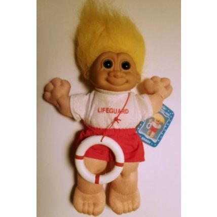 Vintage Sandy Lifeguard 11" Wee Troll Kids with Hang Tag #2178