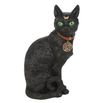 Animal Ornament - Sitting Black Cat Figurine