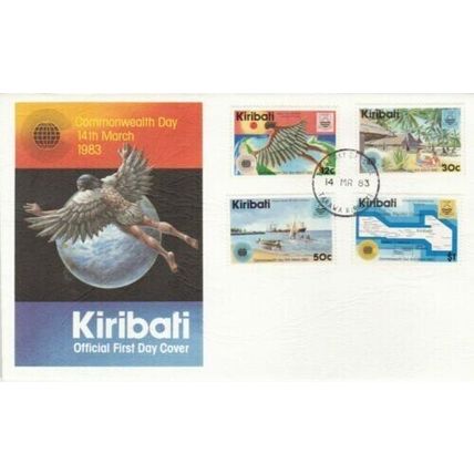 Kiribati 1983 Commonwealth Day FDC special cancel Unaddressed VGC