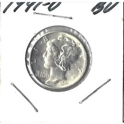 1944-D US Silver Mercury Dime BU+