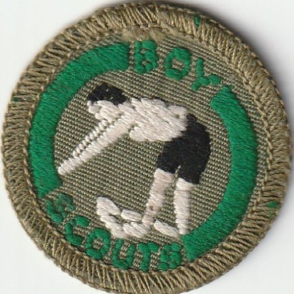 Scout Badges UK Pre 67 - Scout Proficiency - Athlete - Hessian Back (PF22)