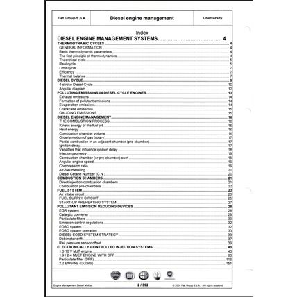 Fiat Diesel Engine Management Multijet Training Manual 2008 UNETVERSITY PDF