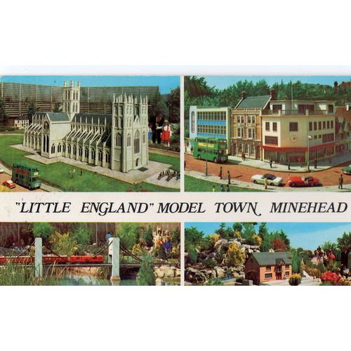 John Hinde Postcard Little England Model Town Minehead