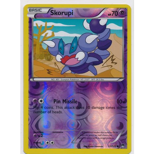 Pokemon XY BREAKPoint #053/122 Skorupi Rev Holo