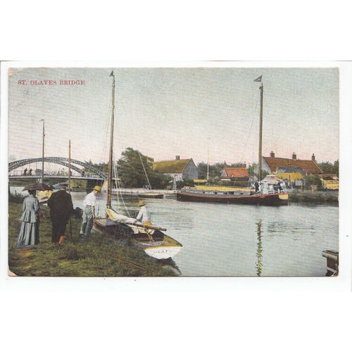 St Olaves Bridge Norfolk Broads Postcard