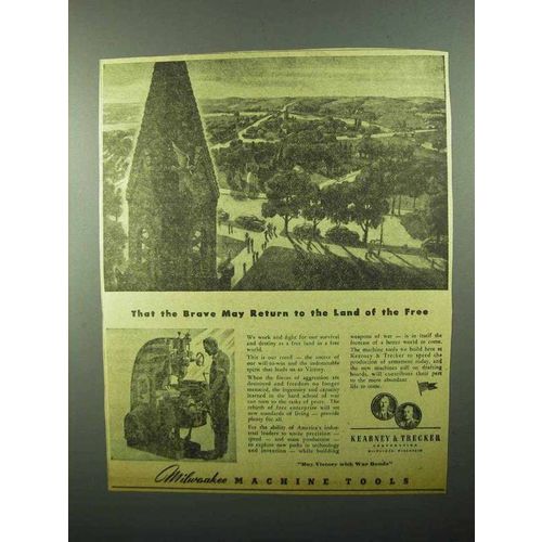 1943 Kearney & Trecker Milwaukee Machine Tools Ad