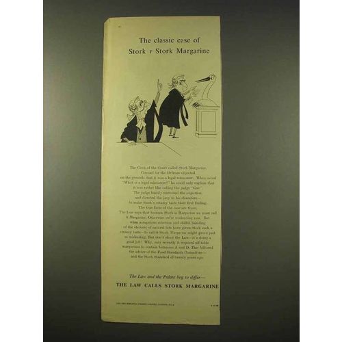 1954 Stork Margarine Ad - The Classic Case