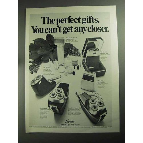 1968 Norelco Shavers Ad - Beauty Sachet 25LS +