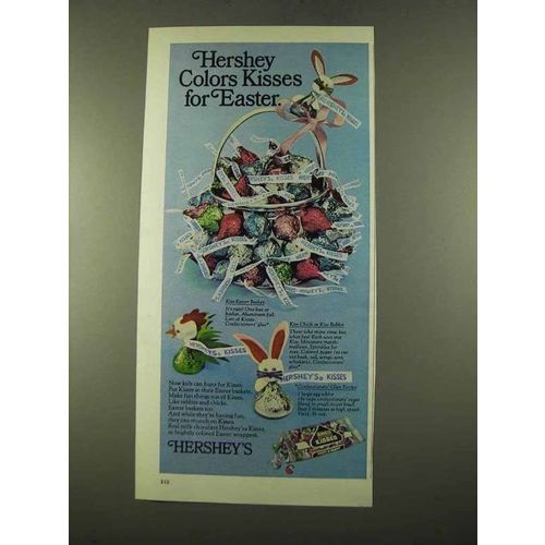 1975 Hershey's Kisses Ad - Color Kisses for Easter