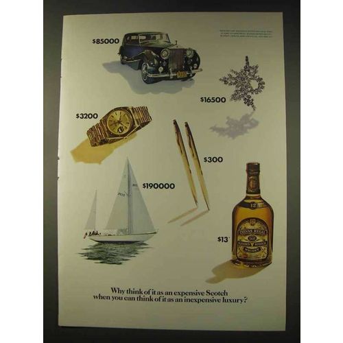 1976 Chivas Regal Scotch Ad - An Inexpensive Luxury