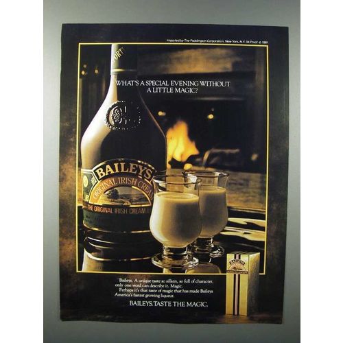 1982 Baileys Irish Cream Liqueur Ad - Little Magic