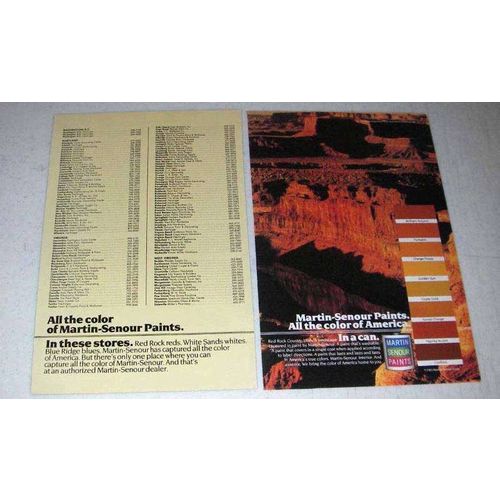 1983 Martin-Senour Paints Ad - The Color of America