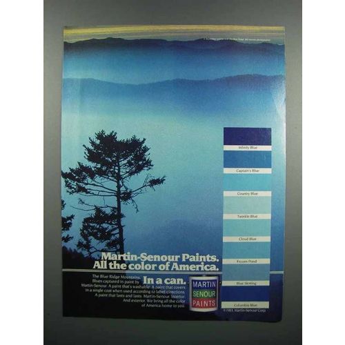 1983 Martin-Senour Paints Ad - Color of America