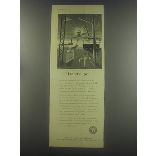 1954 TI Tube Investments Limited Advertisement featuring art by Victor Reinganum