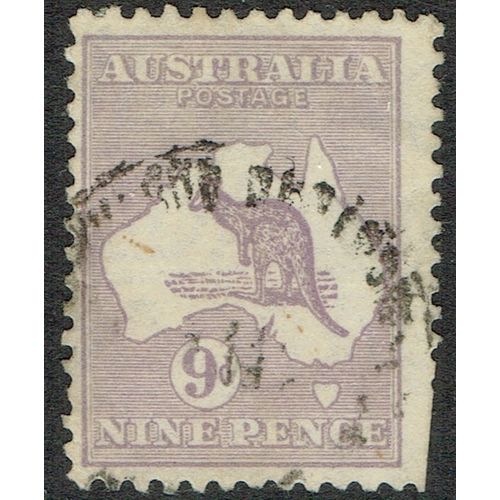 Australia 1929 Kangaroo 9d Violet wmk W7 SG108 GU