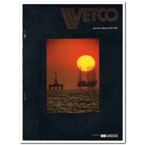 Vetco Offshore Inc 1983 Vintage Catalog Oil Gas Drilling Equipment