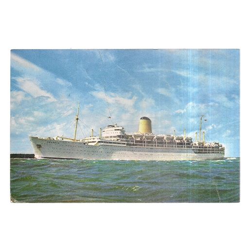 "ARCADIA" P&O CRUISE LINER SHIP used vintage postcard 1967 pm J Arthur Dixon #