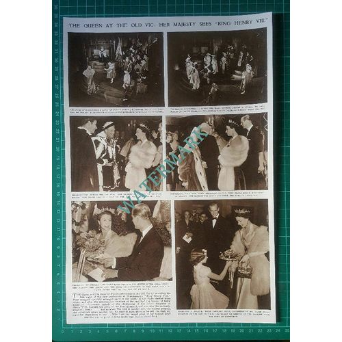 (X308) Old Vic Theatre Royal Visit Caroline Hugh Hunt Paul Rogers - 1953 Clip
