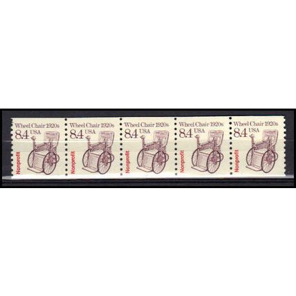 2256 8.4c Wheel Chair Fine MNH Dry Gum PNC 1/5 X3068