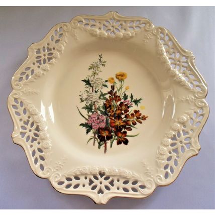 Royal Creamware The Floral Gift Buttercups Hand Pierced Fine China Plate