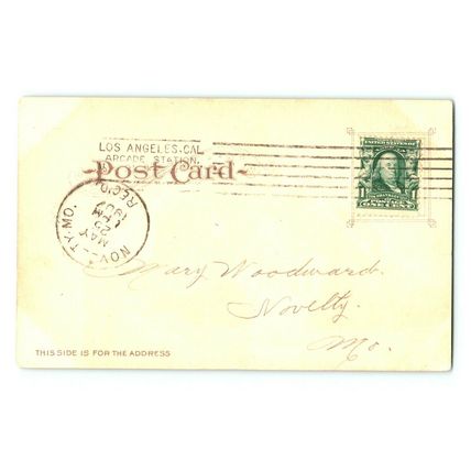 c1907 Los Angeles, CA Postcard County Court House Building, (A8)