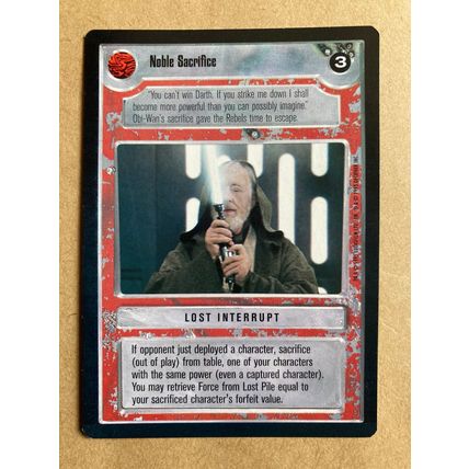 Star Wars CCG: Premiere Limited # Noble Sacrifice (A) light 1995 decipher